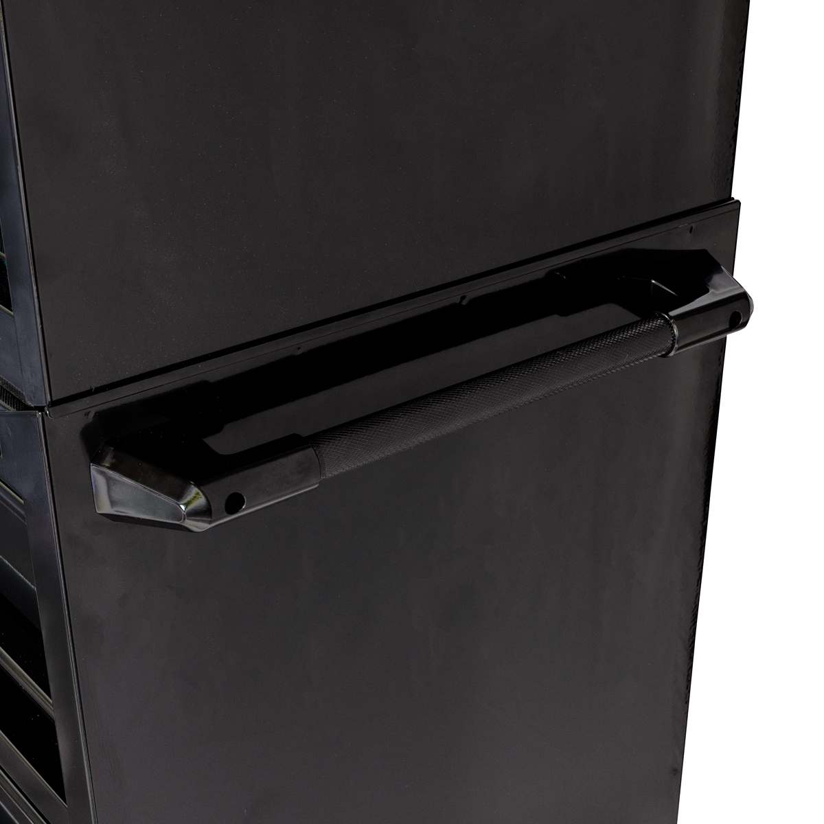 SGS 56in Roller Cabinet with Top Hutch and Side Cabinet | 14 Drawers | Black